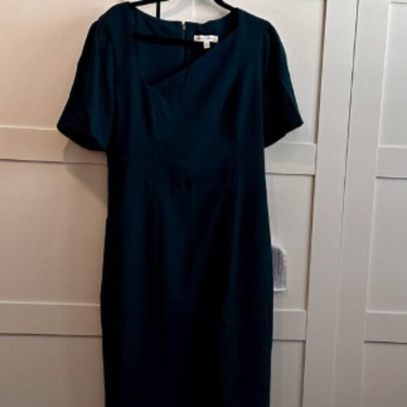 NEW Dress the Population 'Ruth' Bodycon Midi Dress in Pine Green- Size XL - Picture 2 of 6